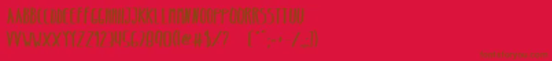 Más sobre la fuente BeltaBold fuente BeltaBold – Fuentes Marrones Sobre Fondo Rojo