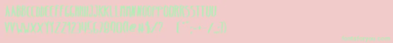 BeltaBold-Schriftart – Grüne Schriften auf rosa Hintergrund