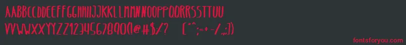 BeltaBold Font – Red Fonts on Black Background