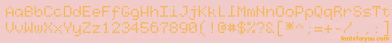 Шрифт Starrytype – оранжевые шрифты на розовом фоне