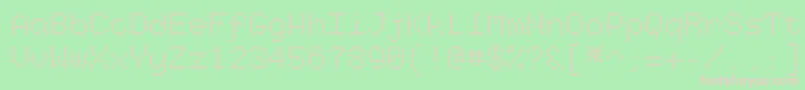 Starrytype Font – Pink Fonts on Green Background