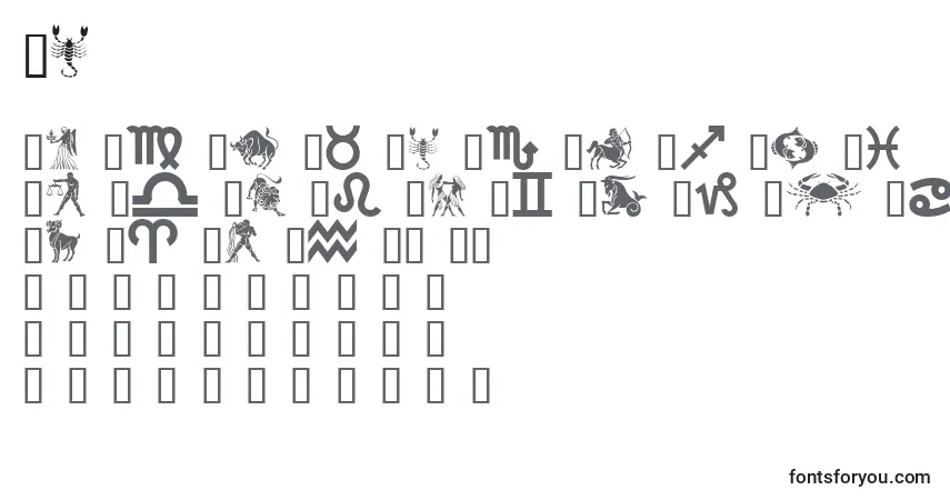 Czcionka Ge – alfabet, cyfry, specjalne znaki