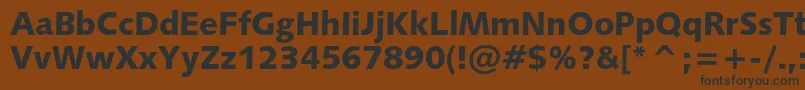 Шрифт Humanist531cblackbt – чёрные шрифты на коричневом фоне
