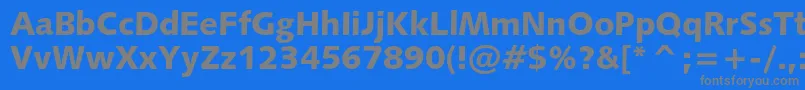 fuente Humanist531cblackbt – Fuentes Grises Sobre Fondo Azul