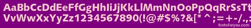 Humanist531cblackbt Font – Pink Fonts on Purple Background