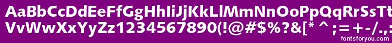 Humanist531cblackbt Font – White Fonts on Purple Background