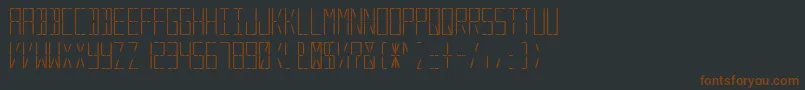 Шрифт DigitalSystem – коричневые шрифты на чёрном фоне