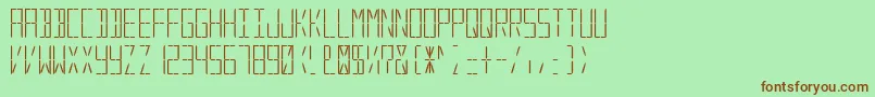 DigitalSystem Font – Brown Fonts on Green Background