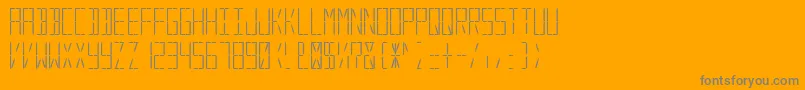 DigitalSystem Font – Gray Fonts on Orange Background