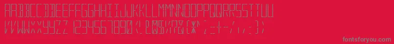 DigitalSystem Font – Gray Fonts on Red Background