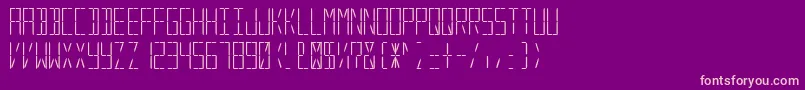 DigitalSystem Font – Pink Fonts on Purple Background