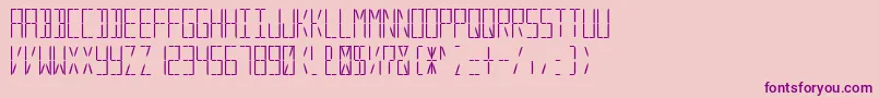 DigitalSystem Font – Purple Fonts on Pink Background