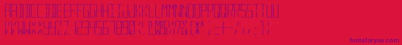 DigitalSystem Font – Purple Fonts on Red Background