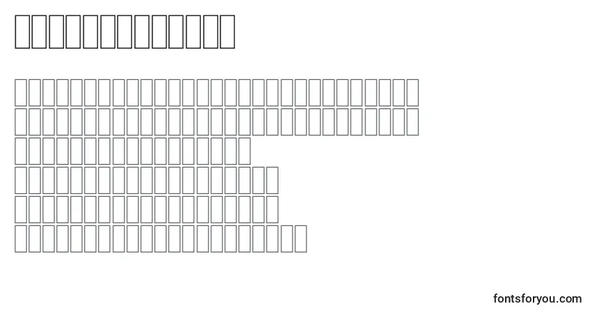 FsHilalStDotsフォント–アルファベット、数字、特殊文字