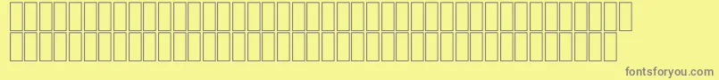 Шрифт FsHilalStDots – серые шрифты на жёлтом фоне
