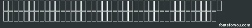 フォントFsHilalStDots – 黒い背景に白い文字