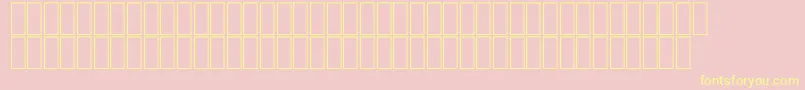 FsHilalStDots-Schriftart – Gelbe Schriften auf rosa Hintergrund