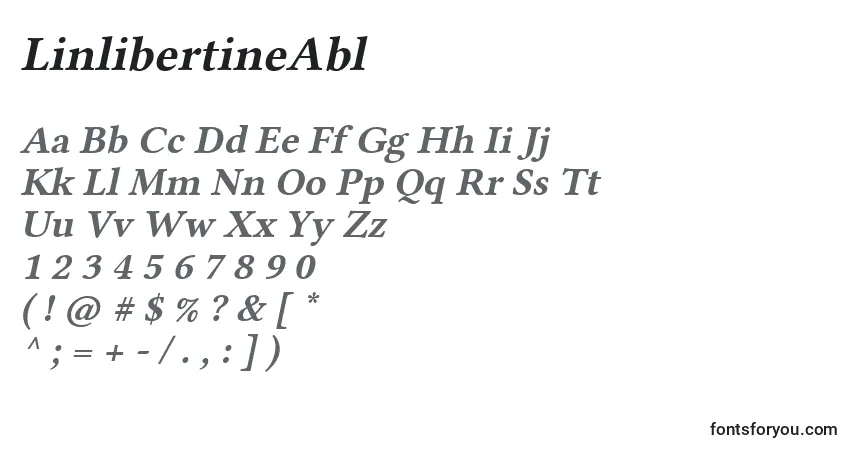 Шрифт LinlibertineAbl – алфавит, цифры, специальные символы
