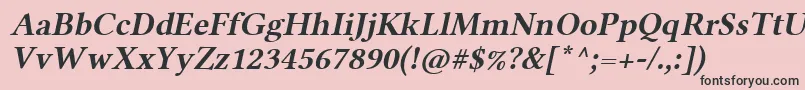 LinlibertineAbl Font – Black Fonts on Pink Background