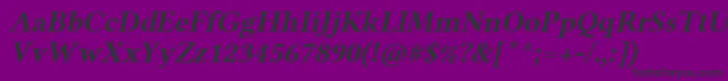 LinlibertineAbl Font – Black Fonts on Purple Background
