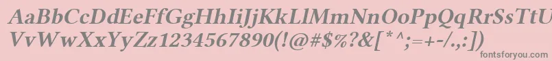 LinlibertineAbl Font – Gray Fonts on Pink Background