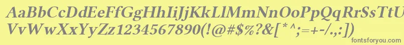 LinlibertineAbl Font – Gray Fonts on Yellow Background