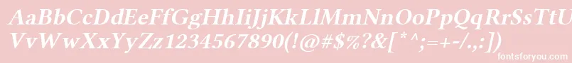 LinlibertineAbl Font – White Fonts on Pink Background