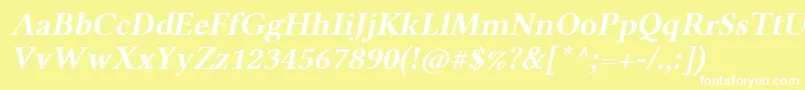 LinlibertineAbl Font – White Fonts on Yellow Background