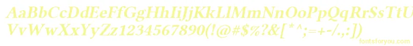 LinlibertineAbl Font – Yellow Fonts on White Background