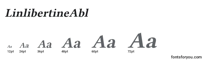 Размеры шрифта LinlibertineAbl