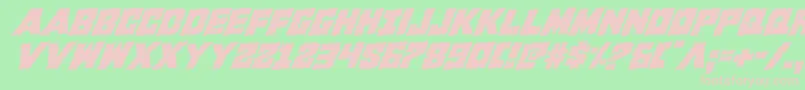 Kcommandorotal Font – Pink Fonts on Green Background