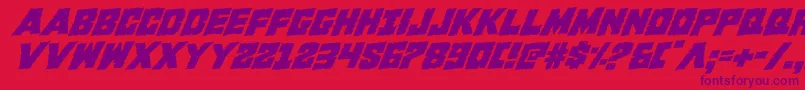 Kcommandorotal Font – Purple Fonts on Red Background