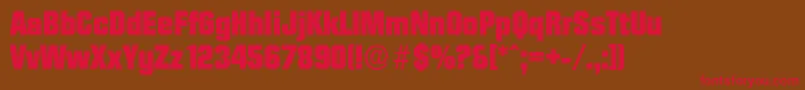 DiamanteserialHeavyRegular Font – Red Fonts on Brown Background