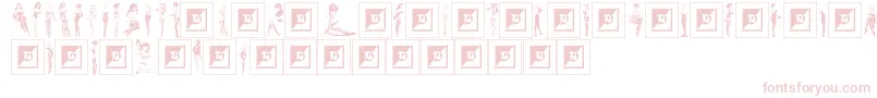 BeautiesByBillWard Font – Pink Fonts on White Background