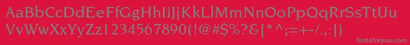NovaresestdMedium Font – Gray Fonts on Red Background