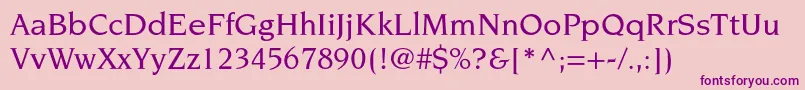 NovaresestdMedium Font – Purple Fonts on Pink Background