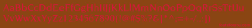 NovaresestdMedium Font – Red Fonts on Brown Background