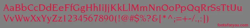 NovaresestdMedium Font – Red Fonts on Gray Background