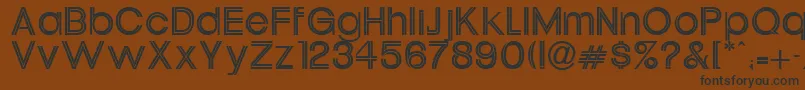 UptightNeonitcNormal Font – Black Fonts on Brown Background