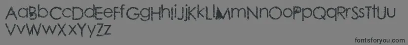 Conteng-Schriftart – Schwarze Schriften auf grauem Hintergrund