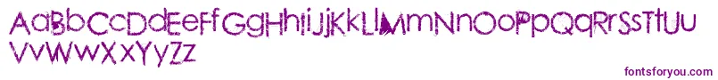 Conteng-Schriftart – Violette Schriften