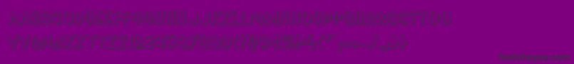 Pressdarlingshad Font – Black Fonts on Purple Background