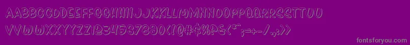 Pressdarlingshad Font – Gray Fonts on Purple Background