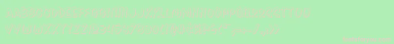 Pressdarlingshad Font – Pink Fonts on Green Background
