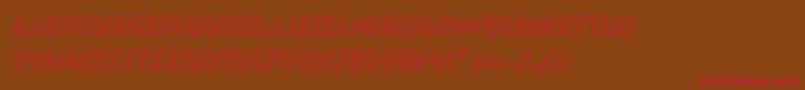 Pressdarlingshad Font – Red Fonts on Brown Background