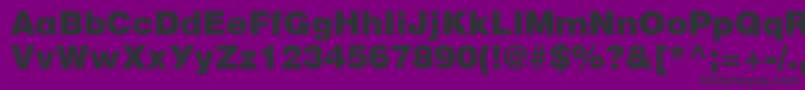 Cyrillicheavy Font – Black Fonts on Purple Background