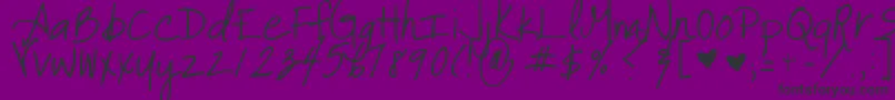 ItAintRocketScience Font – Black Fonts on Purple Background