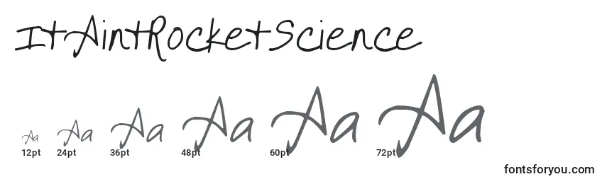 ItAintRocketScience Font Sizes