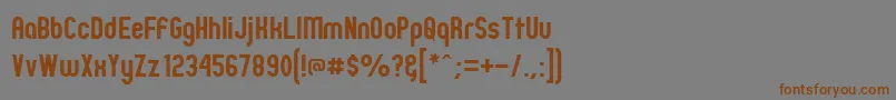 Zillm Font – Brown Fonts on Gray Background