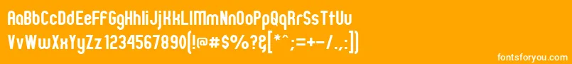 Zillm Font – White Fonts on Orange Background